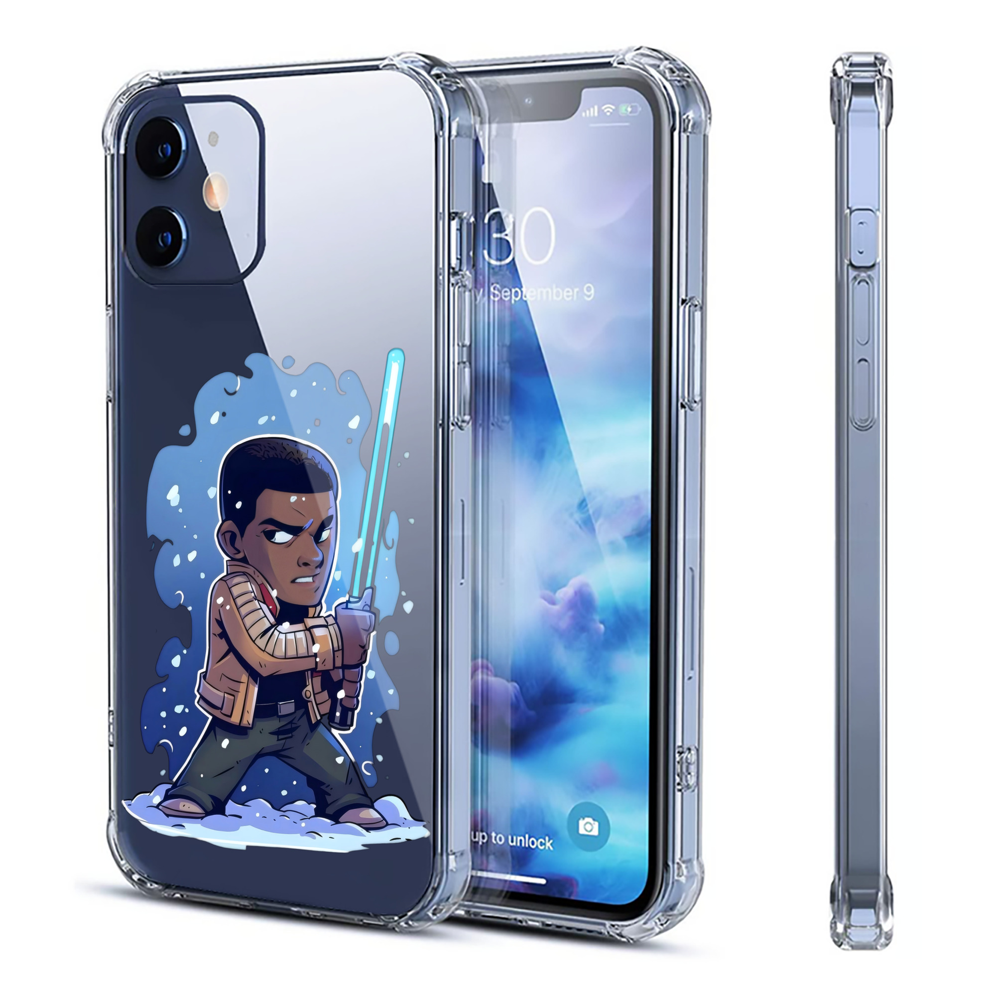 （画像用） スター・ウォーズ Star Wars 【iPhone 12シリーズ対応】透明スマホケース（クリアソフトケース）
